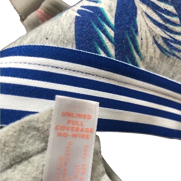 Cacique Unlined Full Coverage Bra Sz. 48DD No Wire Tropical Hawaiian Print - Picture 4 of 5